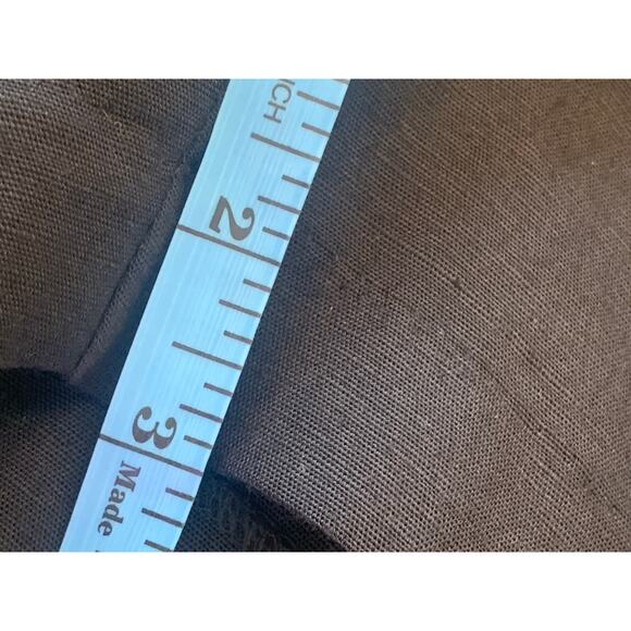 H&M Linen Blend Black Pleated Front Shorts Size 8 New with Tags - Picture 11 of 11